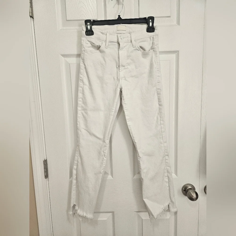 Insider Crop Step Fray Jeans in Fairest of Them All MOTHER 25